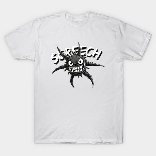 Cartoon Screech - Doors T-Shirt by Atomic City Art